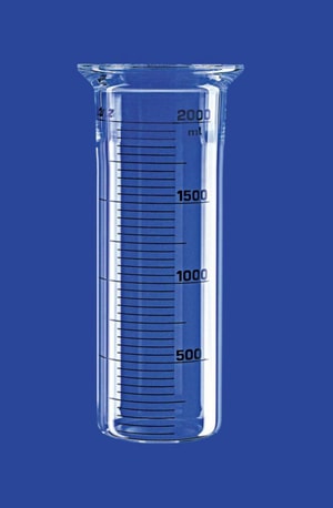 Reaktionsgef&auml;&szlig; 2 ltr., LF 100 zylindrisch, grad., mit Flachboden