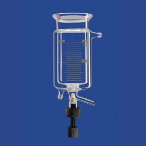 Reaktionsgef&auml;&szlig;e, zylindrisch, mit Temperiermantel und Entleerungsventil