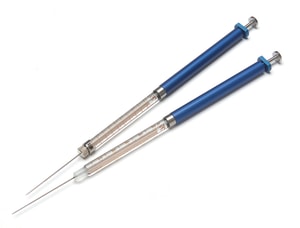 Microlitre syringes, 800 series, with cemented (N) or removable needles (RN)