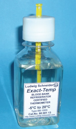 LLG-Exakt-Temp Präzisionsthermometer mit blauer Alkohol-Füllung