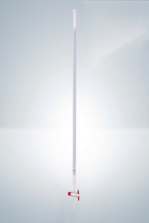 B&uuml;retten mit geradem Hahn, DURAN&reg;, Klasse AS, mit PTFE-K&uuml;ken