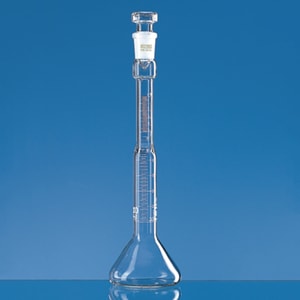 Matraces aforados para la determinación del contenido de petróleo, Silberbrand, vidrio de borosilicato 3.3