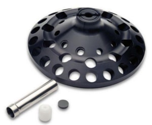 Festwinkelrotor mit 10 Stahlh&uuml;lsen F-35-30-17 f&uuml;r Zentrifugen 5702/5702 R/5702 RH, inkl. 10 Adapter f&uuml;r konische Gef&auml;&szlig;e und 10 Gummimatten