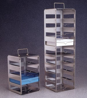 Gradillas verticales para cajas criogénicas Nalgene™, Tipo 5036