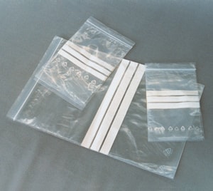 LLG-Pressure-seal bags with write on patch, PE