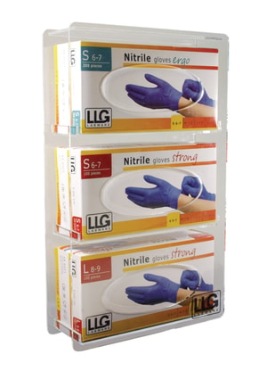 LLG диспенсер перчаток на 1 или 3 коробки, акриловое стекло