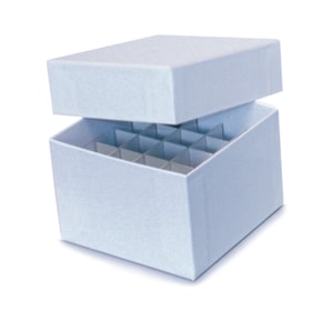 Cryoboite de stockage/Boîte de stockage compartimentée, 1/4, 75 x 75