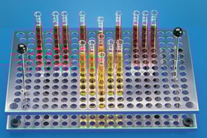 Einsatzgestell für 243 Gläser 160 x  16/17 mm