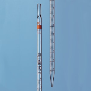 Messpipette mit v&ouml;lligem Ablauf, AR-Glas&reg;, Klasse B, braun graduiert, Typ 2