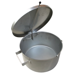 Reinigungsbeh&auml;lter, Edelstahl V4A, rund