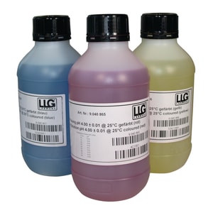 Roztwory buforowe pH, z kodowaniem kolorami, LLG
