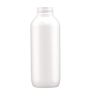 Rundflasche ohne Verschluss, Serie 321 VarioPack Dual, mit PA-Barriere, wei&szlig;