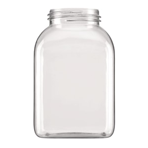 Vierkant-Weithalsbeh&auml;lter ohne Verschluss, Serie 310, PETG