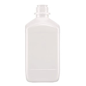 Vierkant-Chemikalien-Enghalsflaschen ohne Verschluss, HDPE