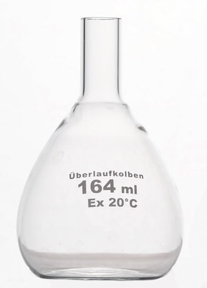 Überlauf-Messkolben, Borosilikatglas 3.3