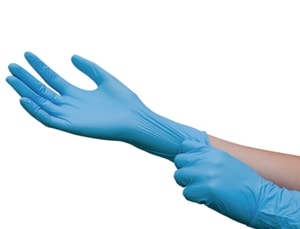 Одноразовые перчатки LLG, standard long, нитрил, неопудренные