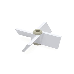 Zusatzfl&uuml;gel f&uuml;r R&uuml;hrwellen, PTFE, Propeller, 4-fl&uuml;glig