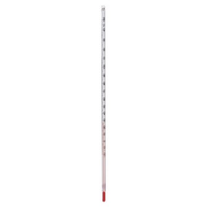 Allgebrauchsthermometer, rote Füllung, mit Sicherheitsummantelung