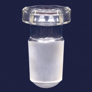 Stopfen, sechskant, Borosilikatglas 3.3