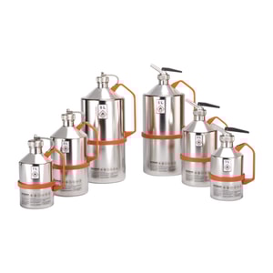 Sicherheitskannen für Lösemittel, mit Schraubkappe 1¼", poliert