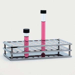 Reagenzglasgestelle, Edelstahl