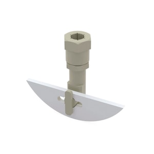 Zusatzfl&uuml;gel f&uuml;r R&uuml;hrwellen, PTFE, Halbmond